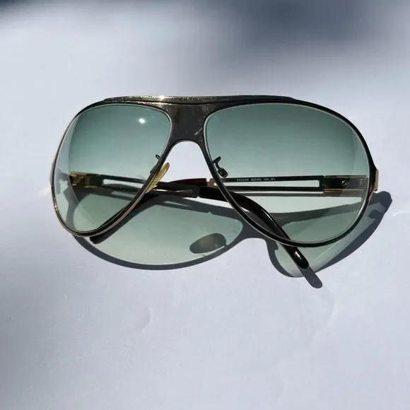 Vintage Escada Gold Aviator Sunglasses Style SES633 Unisex